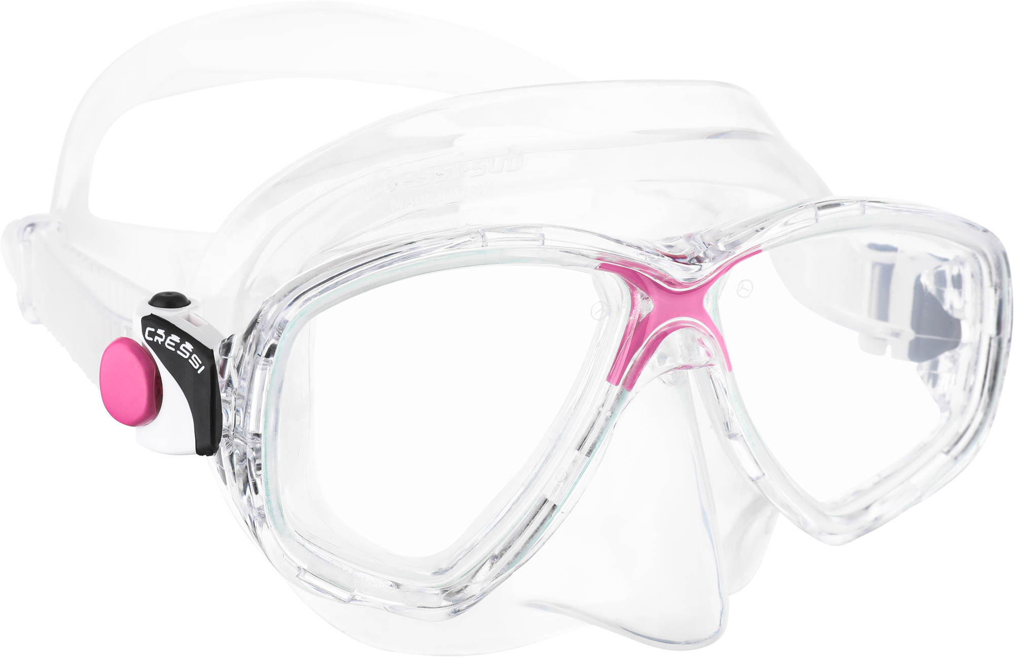 Marea Cressi dykkermaske Clear/Pink