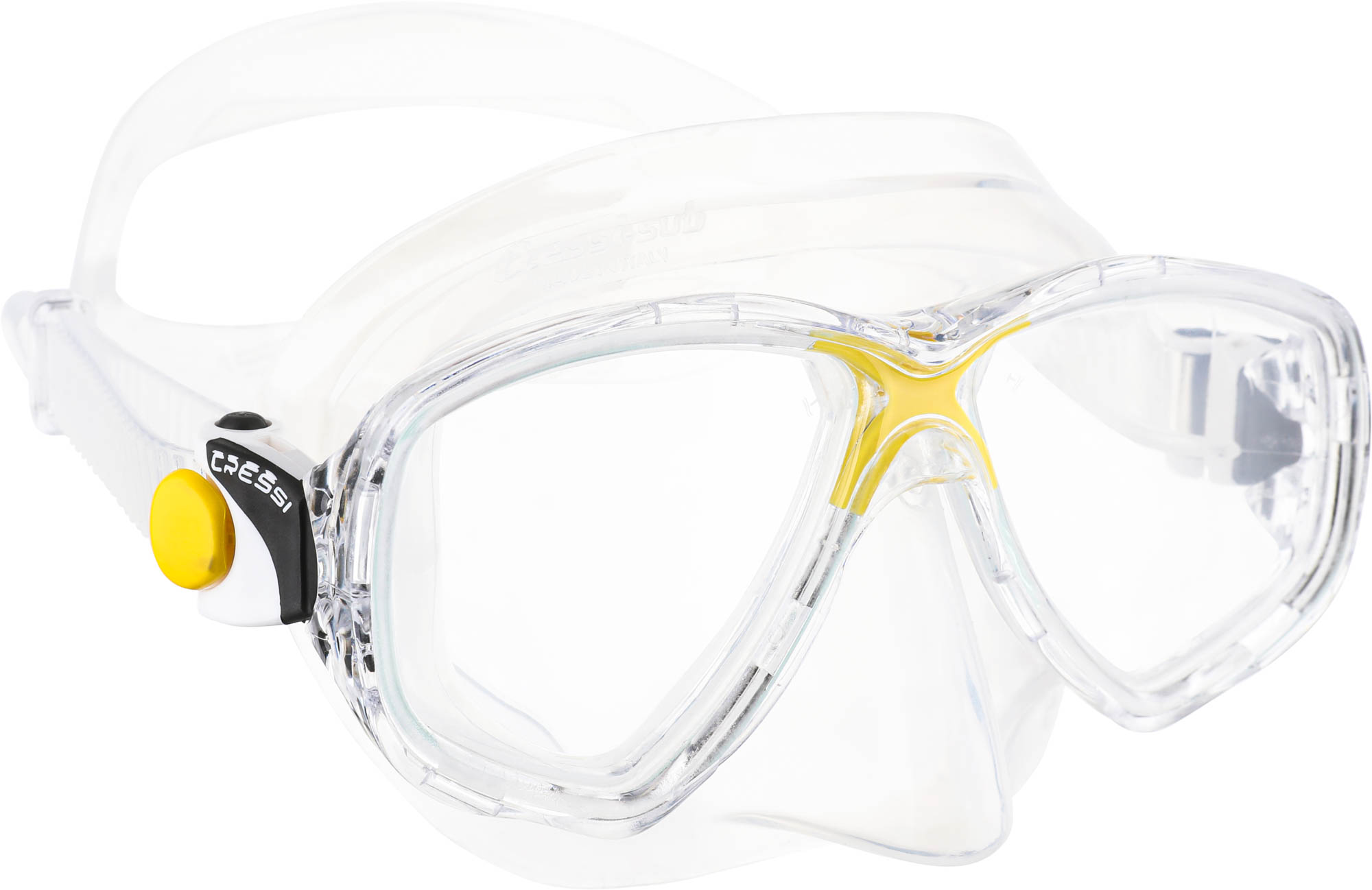 Marea Cressi dykkermaske Clear/Yellow