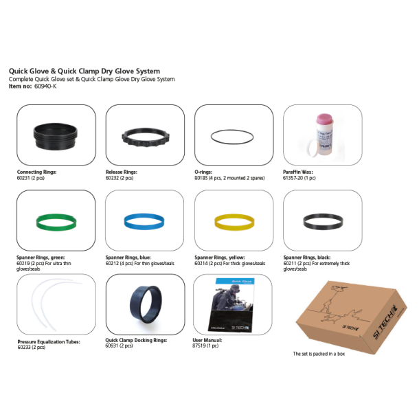 Kombis�t: Quick Glove og Quick Clamp 