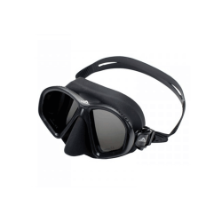 Mask Scorpena M, black / black, with smoke mirror