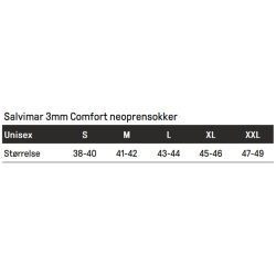 Comfort sokker Salvimar 3mm